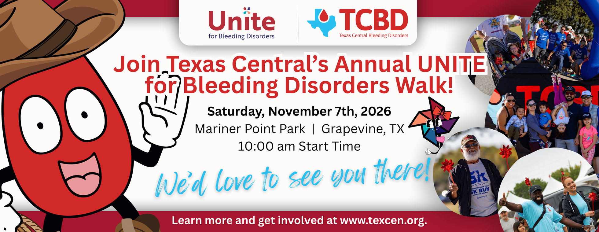 Texas Central Bleeding Disorders' 2026 Unite Walk